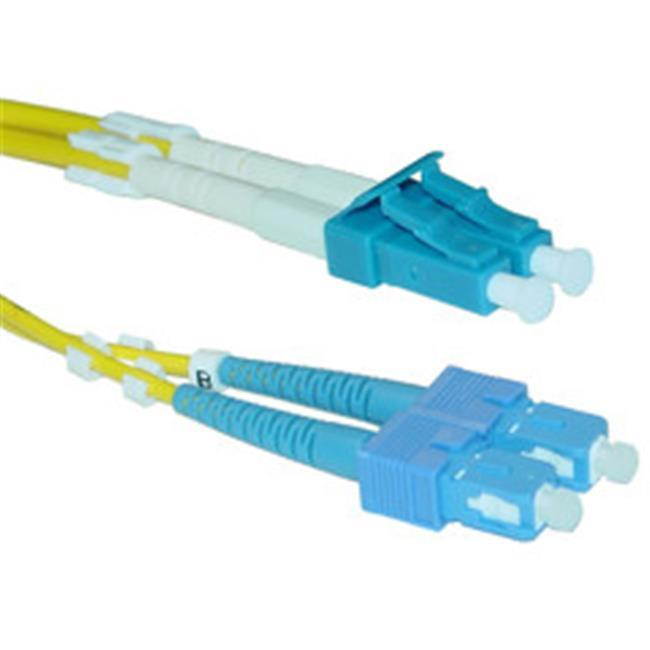 Cable Wholesale LC / SC Singlemode Duplex Fiber Optic Cable 9/125 - 2 Meter (6.6ft)