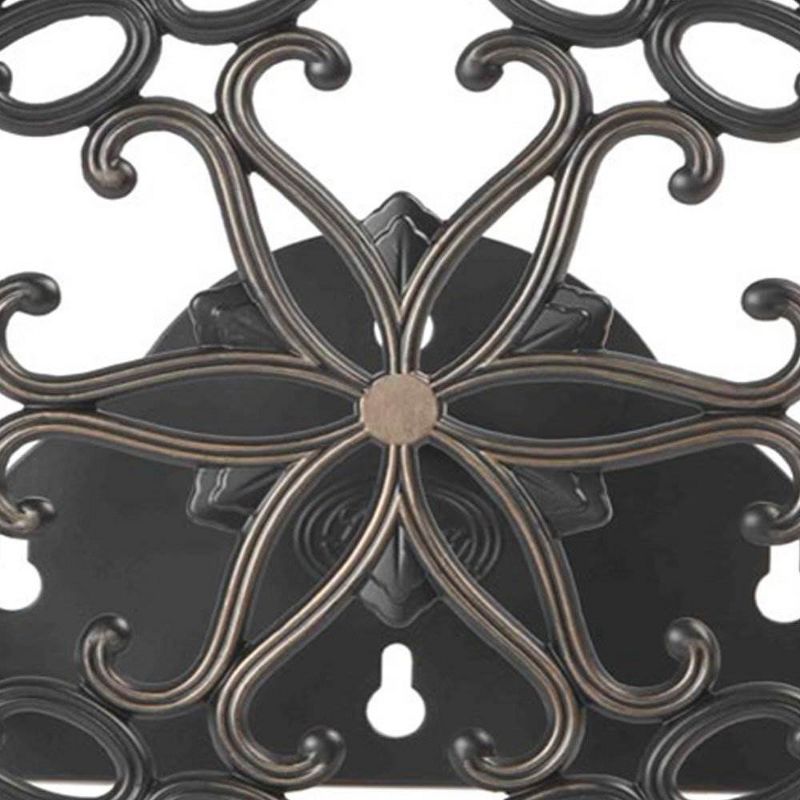 Liberty Garden LBG671 Aluminum Decorative Wall Mount Butler Garden Hose Reel for 125' of 5/8" Hose for Backyard, Garden, or Home in Patina Brown