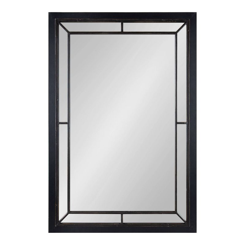 24" x 36" Audubon Rectangle Wall Mirror Black - Kate & Laurel All Things Decor