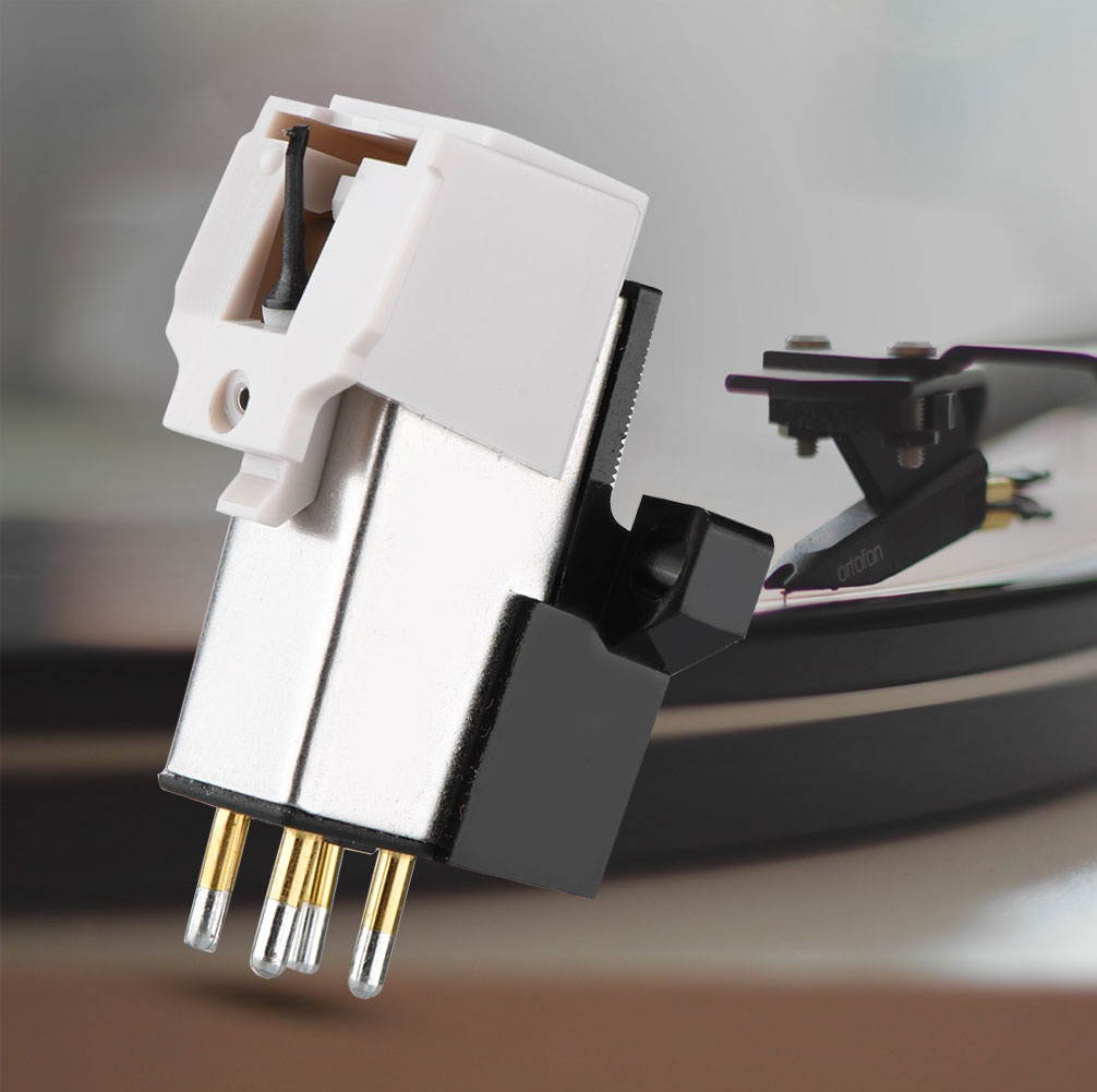Turntable Record Player Ceramic Magnetic Cartridge LP Vinyl Stylus Needle White