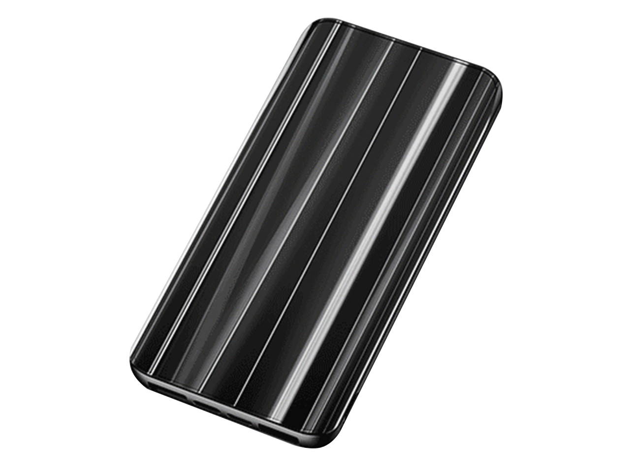 Techcare Aurora Tempered Glass Fast Charging Power Bank 10000mAh 18W USB C high speed power bank charged with LED battery indicator Portable Charger