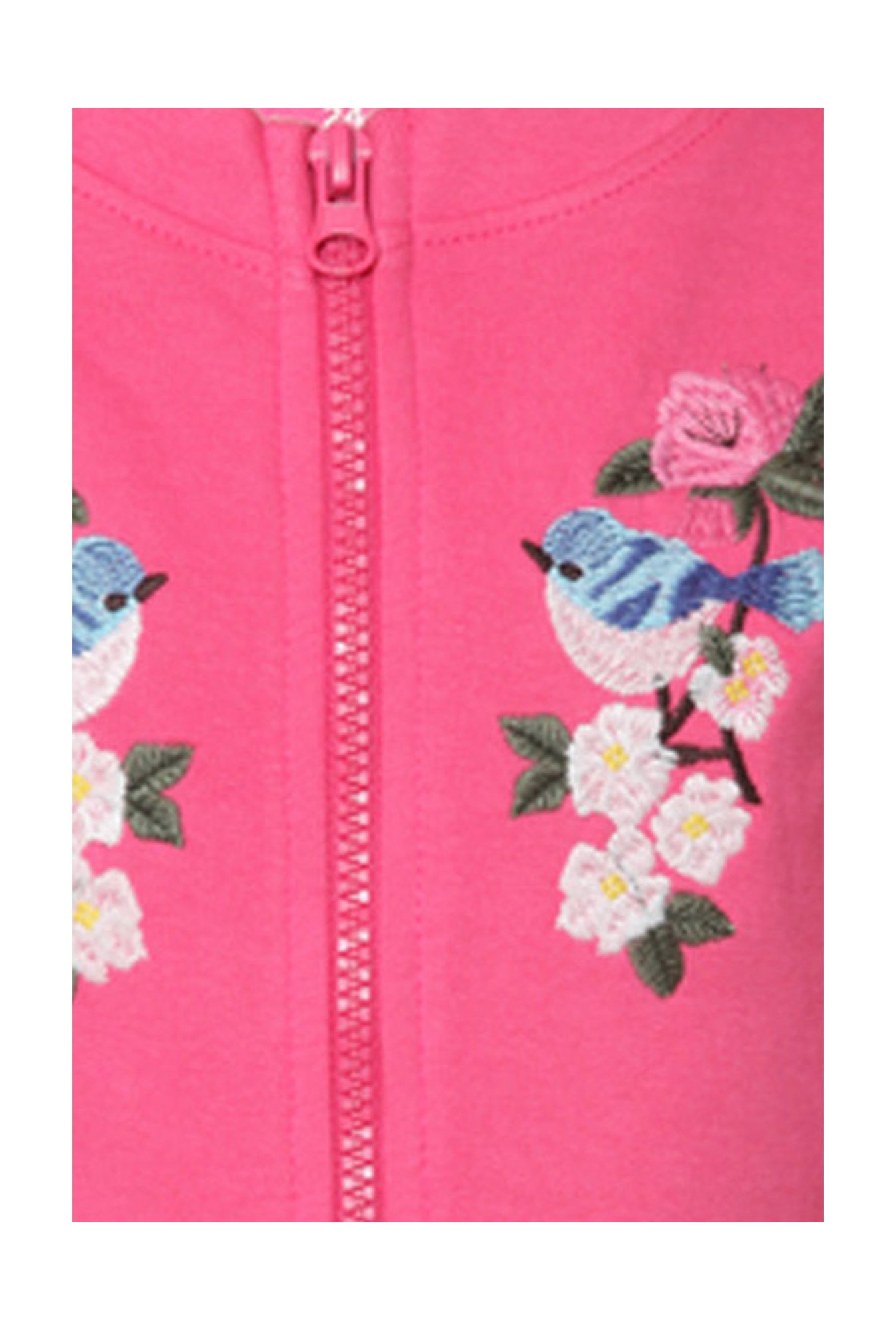 Tales & Stories Kids Pink Embroidered Sweatshirts
