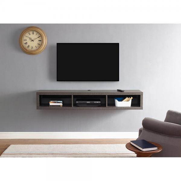 Martin Furniture IMSE360S Floating TV Console, 60", Skyline Walnut