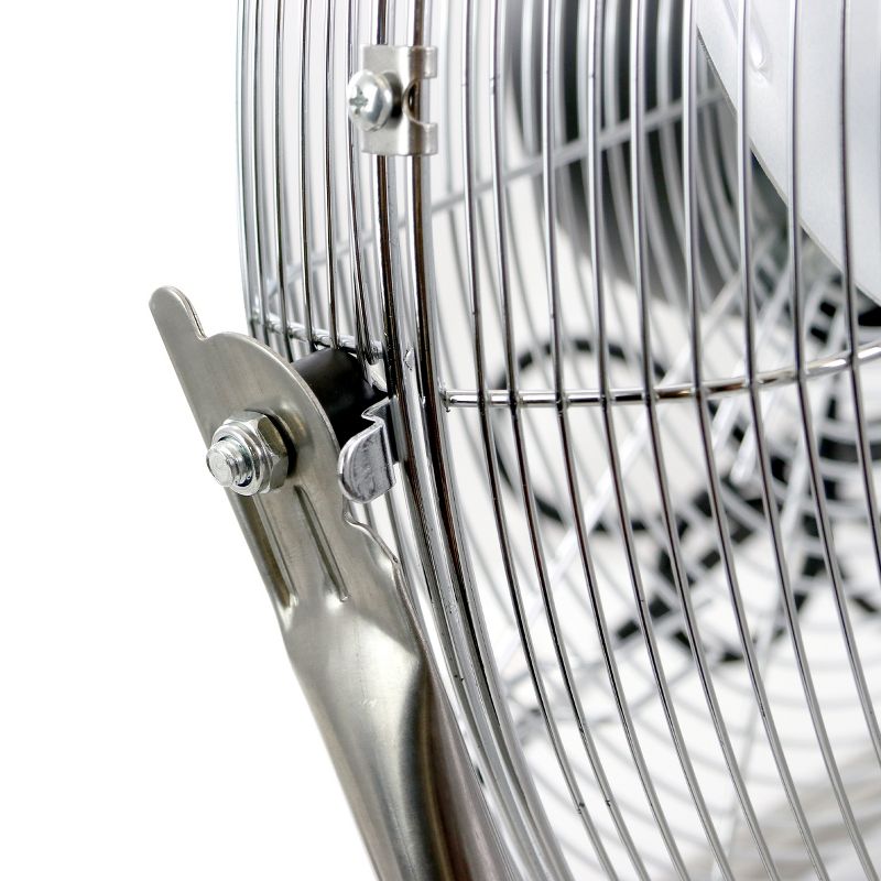 Impress High Velocity Chrome Fan in Silver