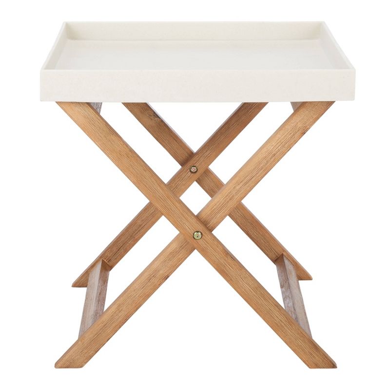 Brencia Side Table - Natural/Beige - Safavieh