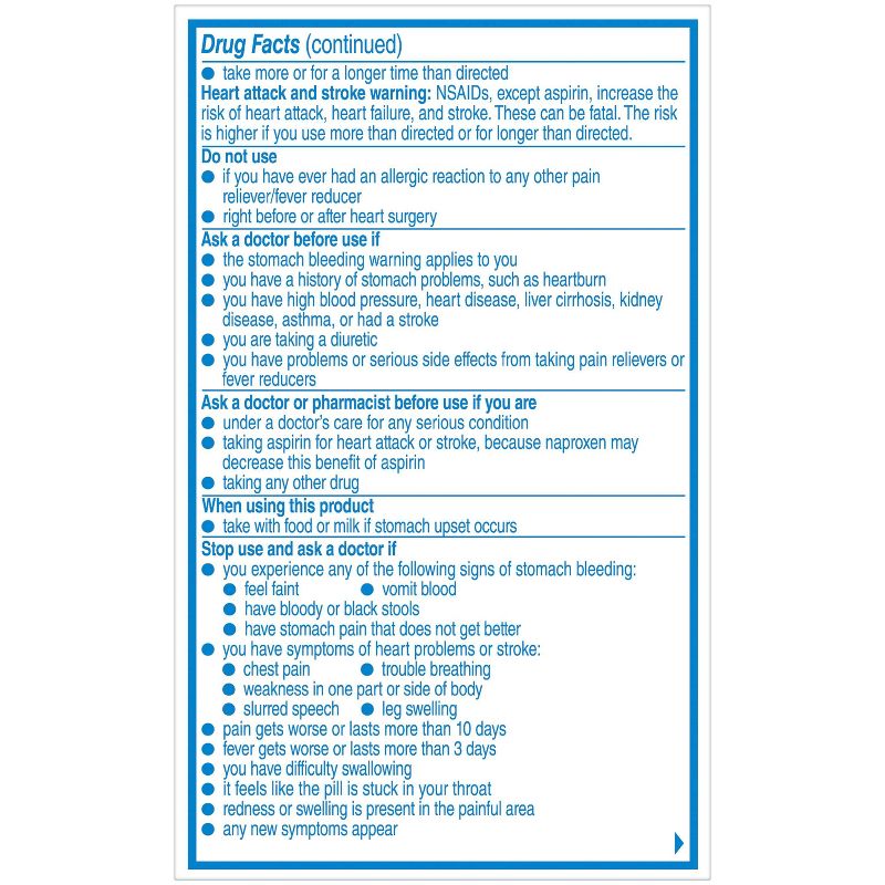 Aleve Naproxen Sodium Caplets (NSAID) - 24ct