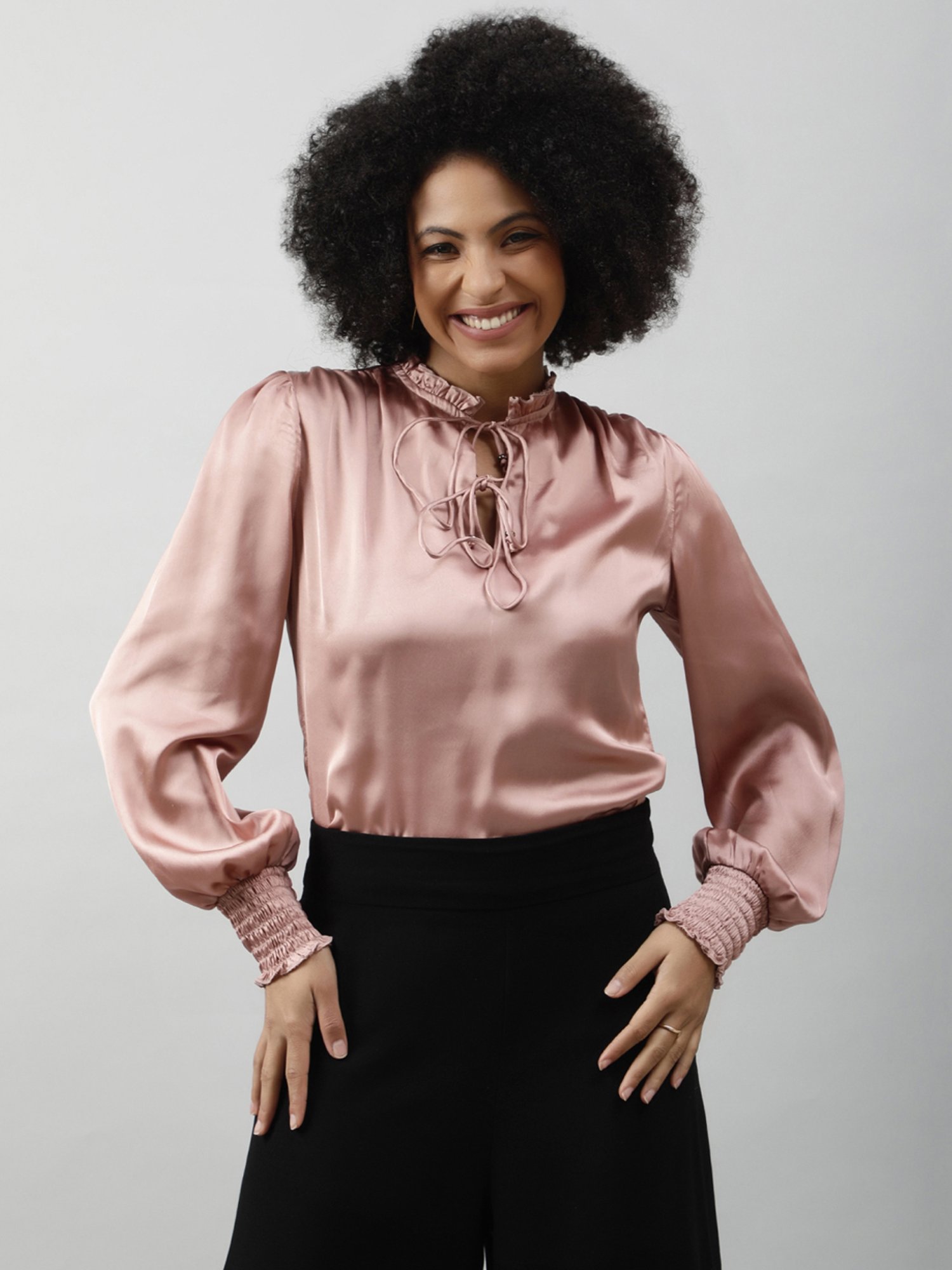 PURYS Pink Relaxed Fit Top