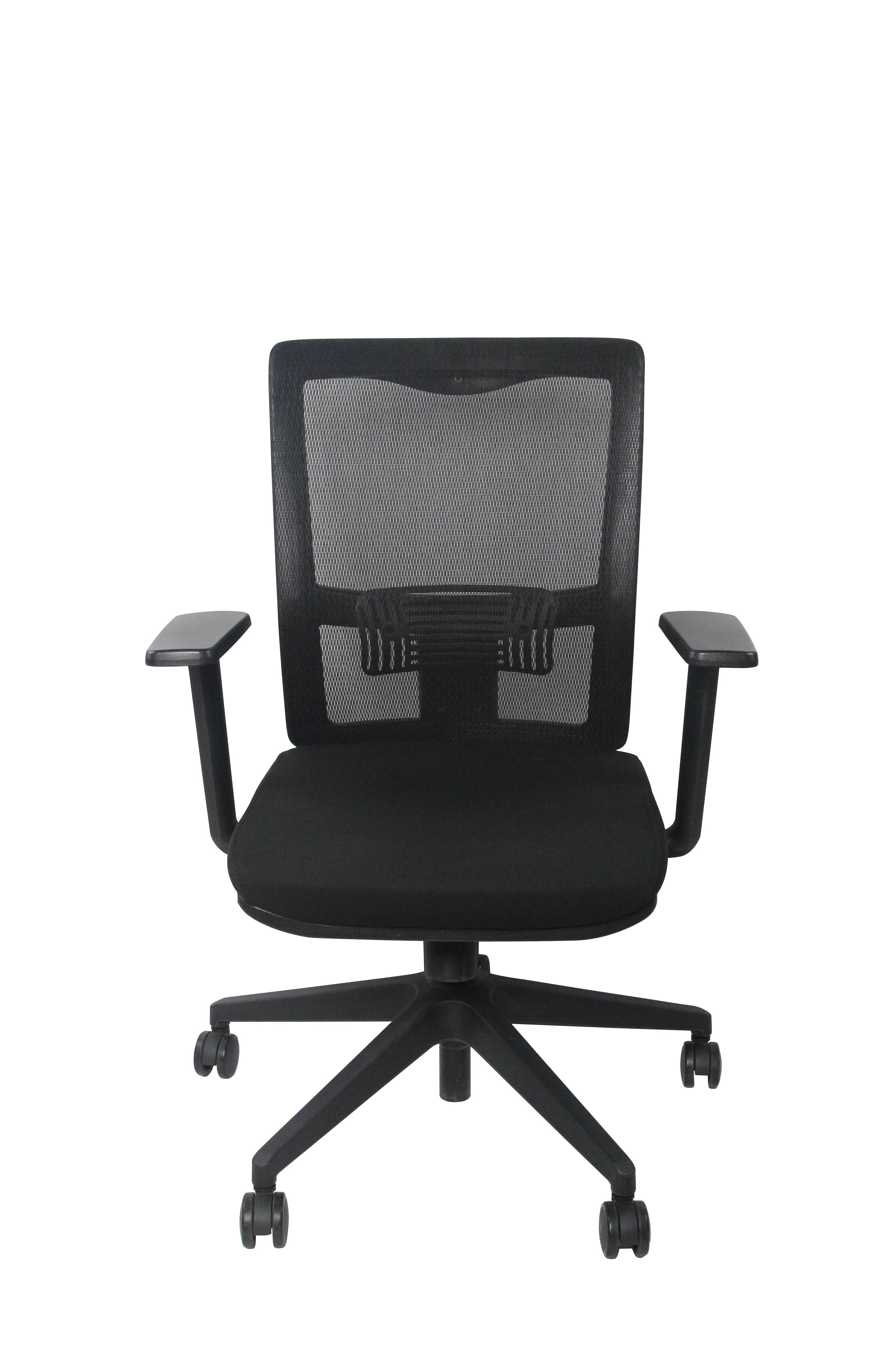 FOH Office Mesh Chair, Ergonomic Desk Chair with Armrest (Black)
