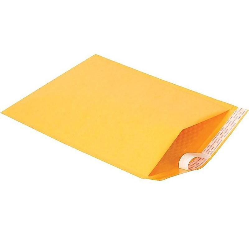 Sealed Air Jiffylite Self-Seal Mailer Contemporary Seam 10.5 x 16 Golden Brown 55536