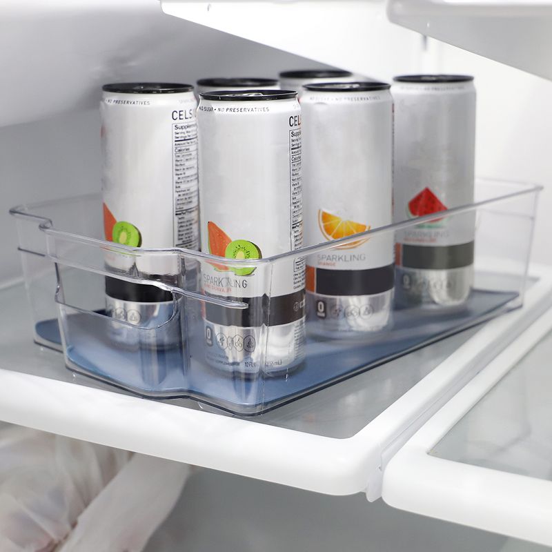 Michael Graves Design 12.5" x 8.25" Fridge Bin with Indigo Rubber Lining