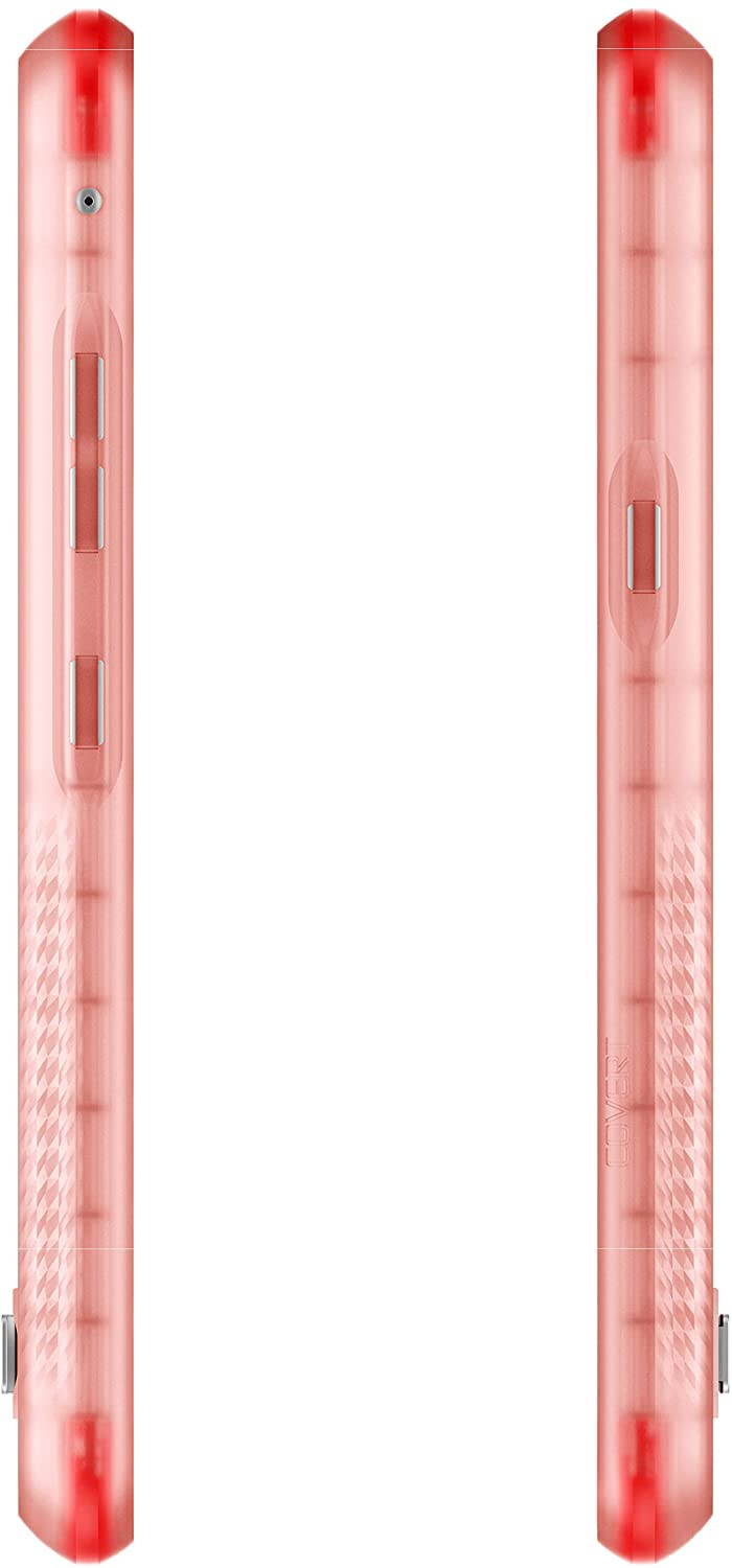 Ghostek Covert LG Velvet Case Clear with Kickstand and Grip Bumper Slim Phone Cover Ultra Thin Shockproof Design Heavy Duty Protection Wireless Charging for 2020 LG Velvet 5G (6.8 Inch) - (Smoke)