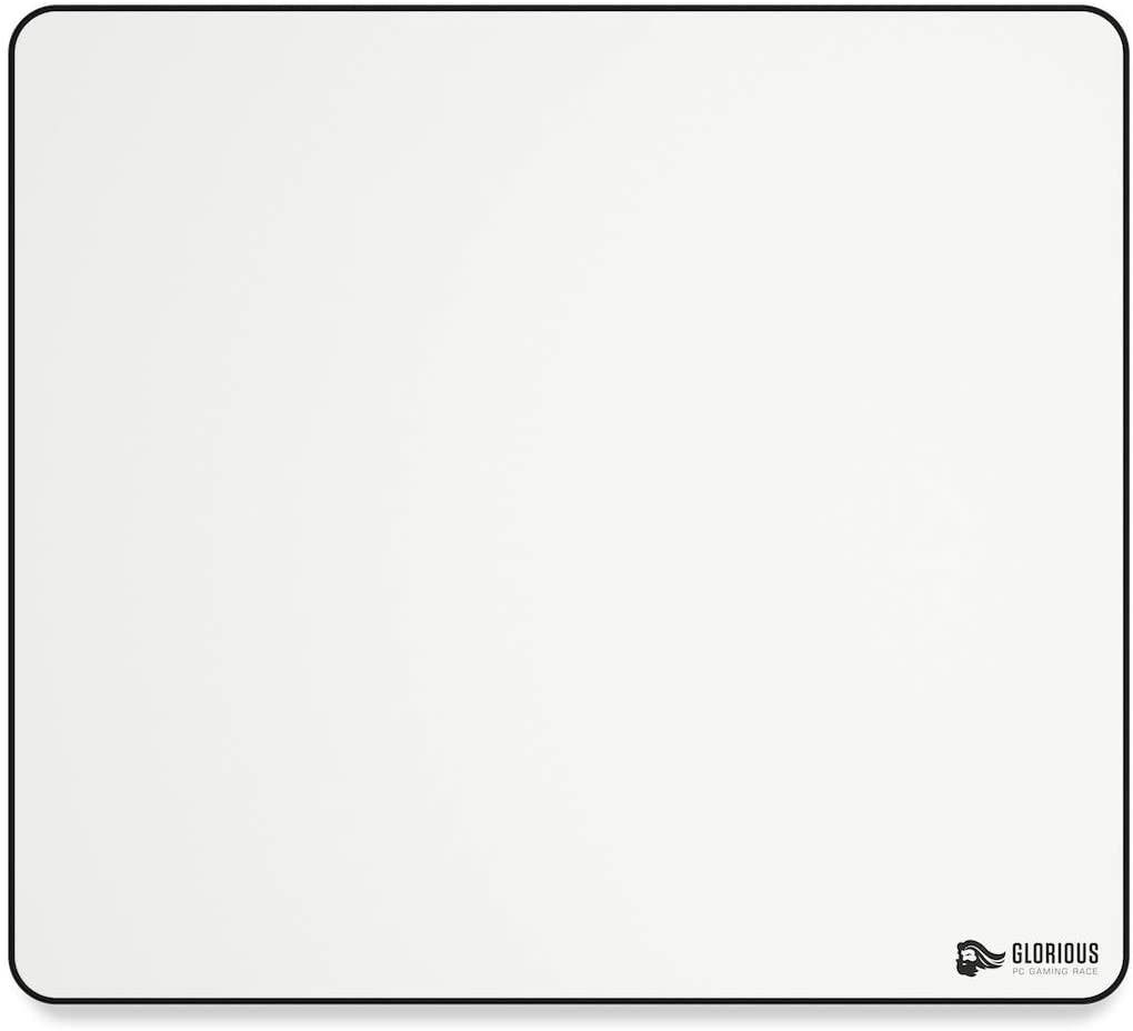 Glorious XL Heavy Gaming Mouse Mat/Pad - Extra Thickness 5mm, XLarge, Stitched Edges, Black Cloth Mousepad | 16x18" (GW-HXL)