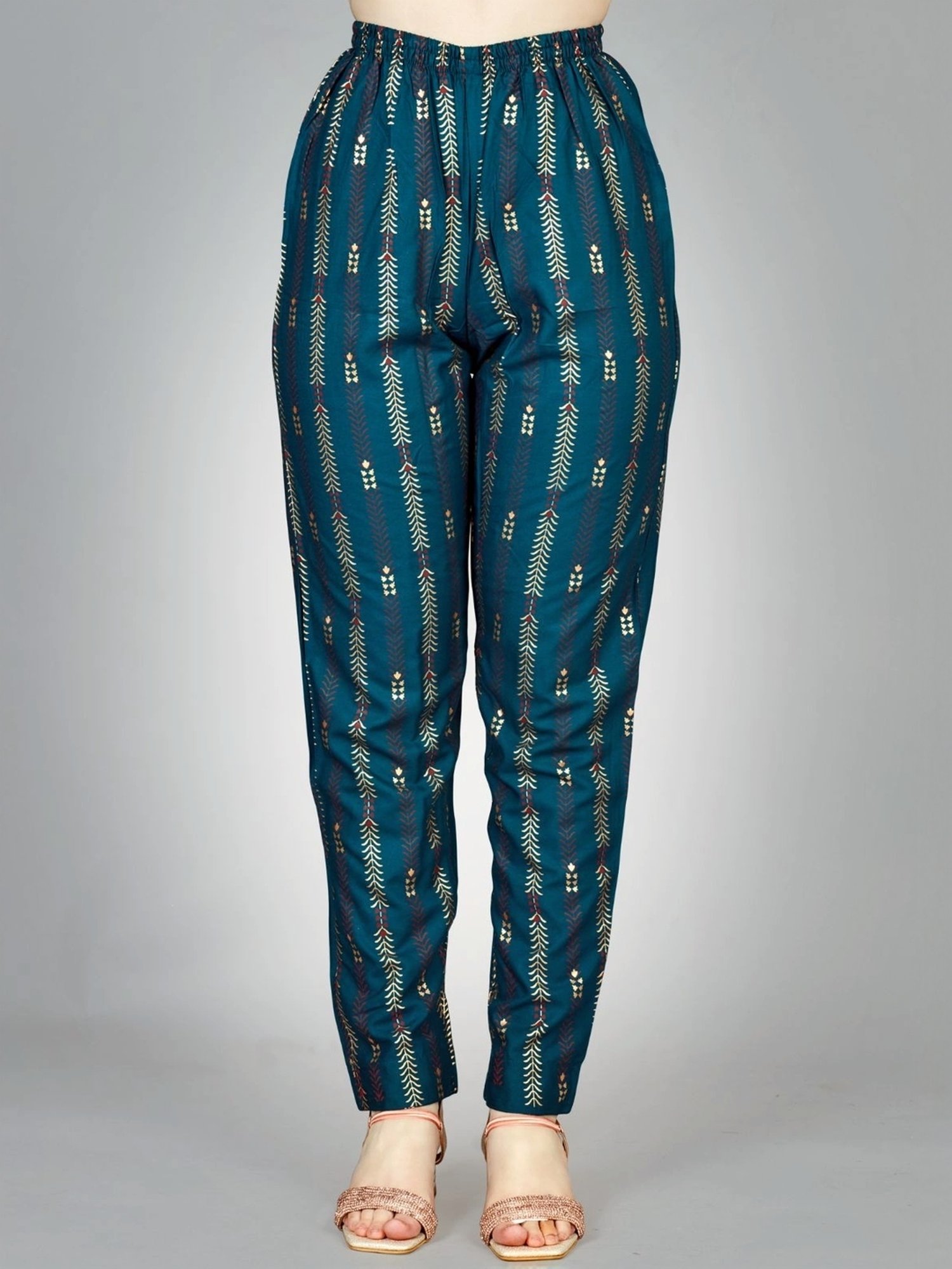 Odette Blue Embroidered Kurta Pant Set