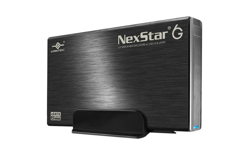 Vantec NexStar 6G NST-366SU3-BK Drive Enclosure Serial ATA/600 - eSATA, USB 3.0 Host Interface - UASP Support External - 1 x 3.5" Bay