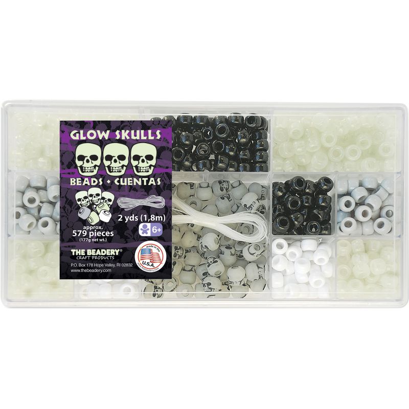Bead Box Kit 6.25oz-Glow Skulls