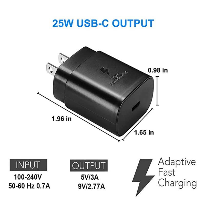 USBC Super Fast Charging Wall Charger25W PD Charger Adapter for iPhone 11 Pro Max Xs Max XR X 8 Plus iPad Pro Galaxy Note10 S10+ S20 S9 S8 Google Pixel 2 4 3a XL LG and More