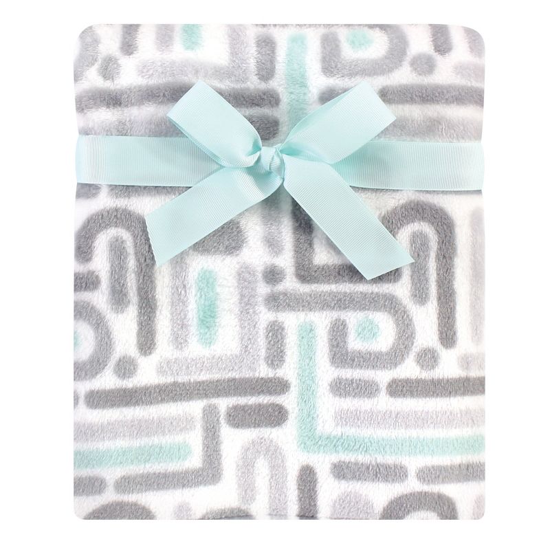 Luvable Friends Baby Plush Blanket and Security Blanket, Terrazzo Elephant, One Size