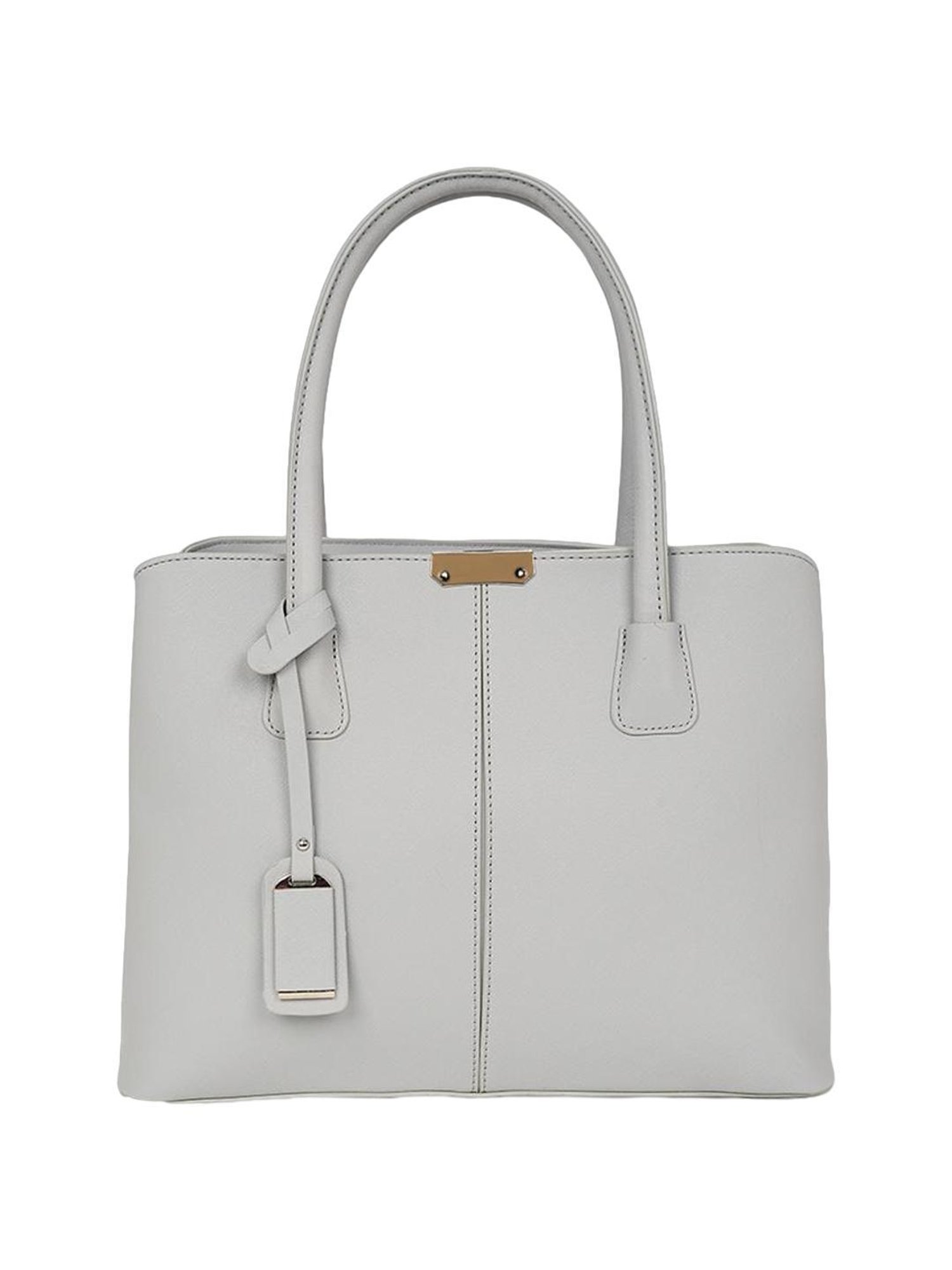 Forever Glam by Pantaloons Grey Solid Handbag