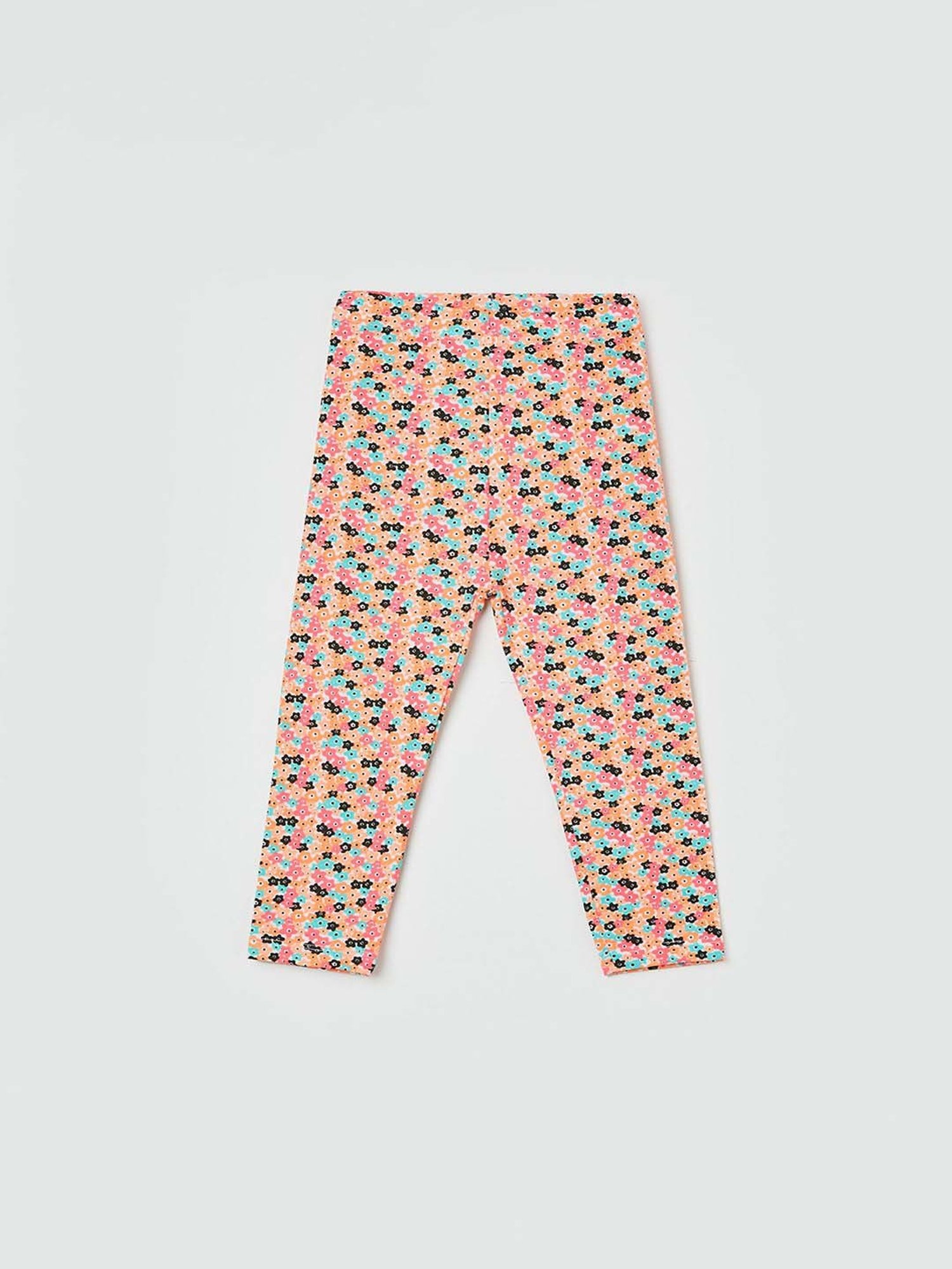 Juniors by Lifestyle Multicolor Floral Print Leggings