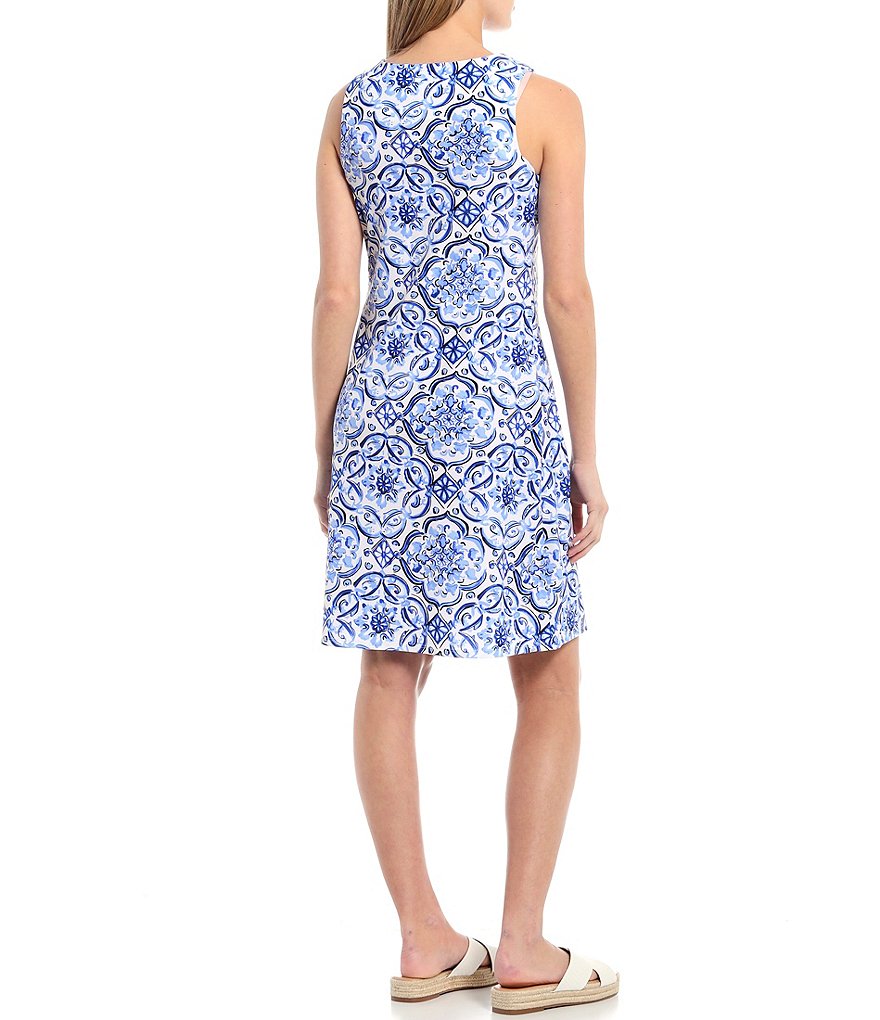 Jude Connally Beth Sleeveless Jewel Neck A-Line Dress