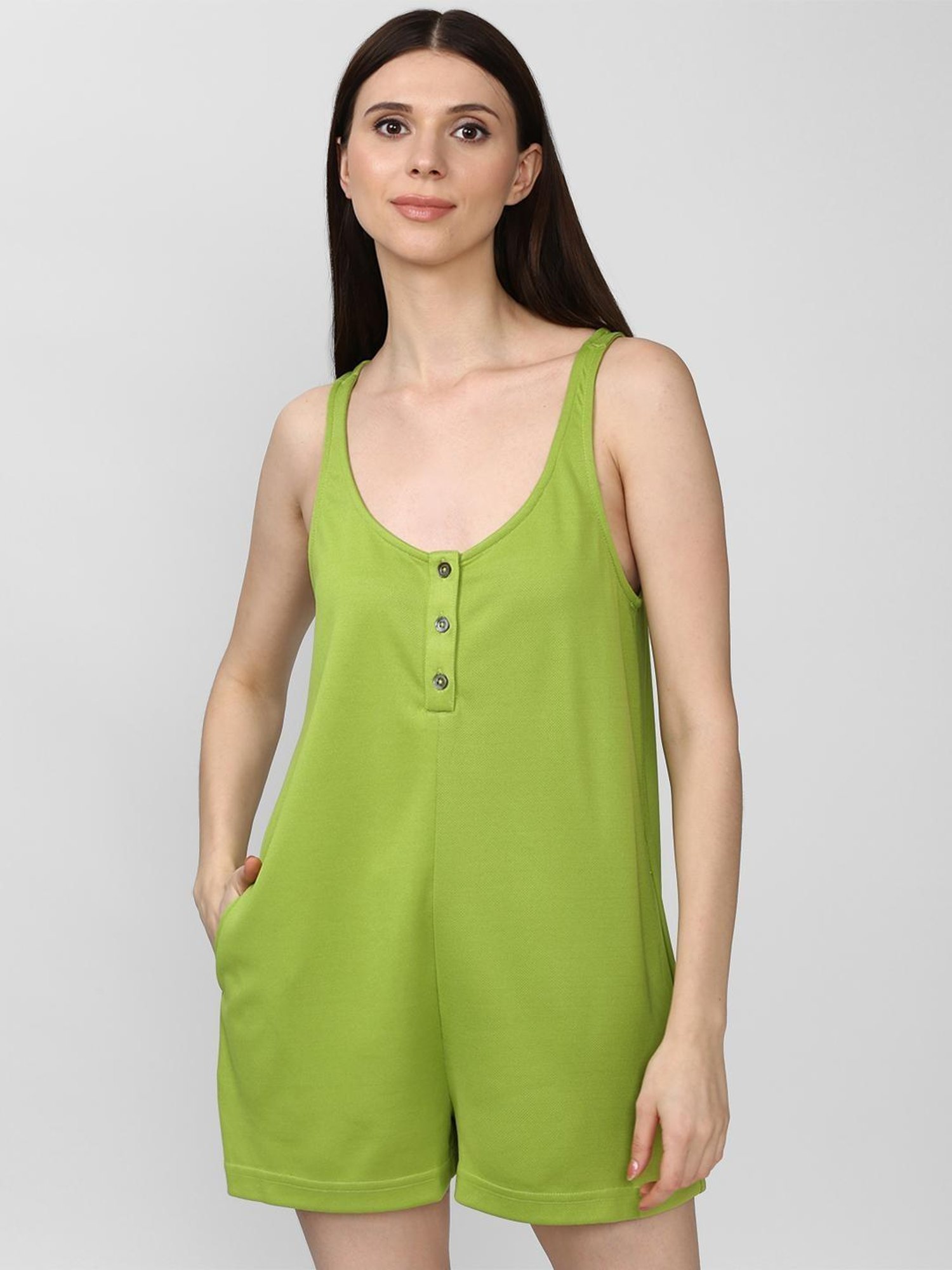 Forever 21 Green Playsuit
