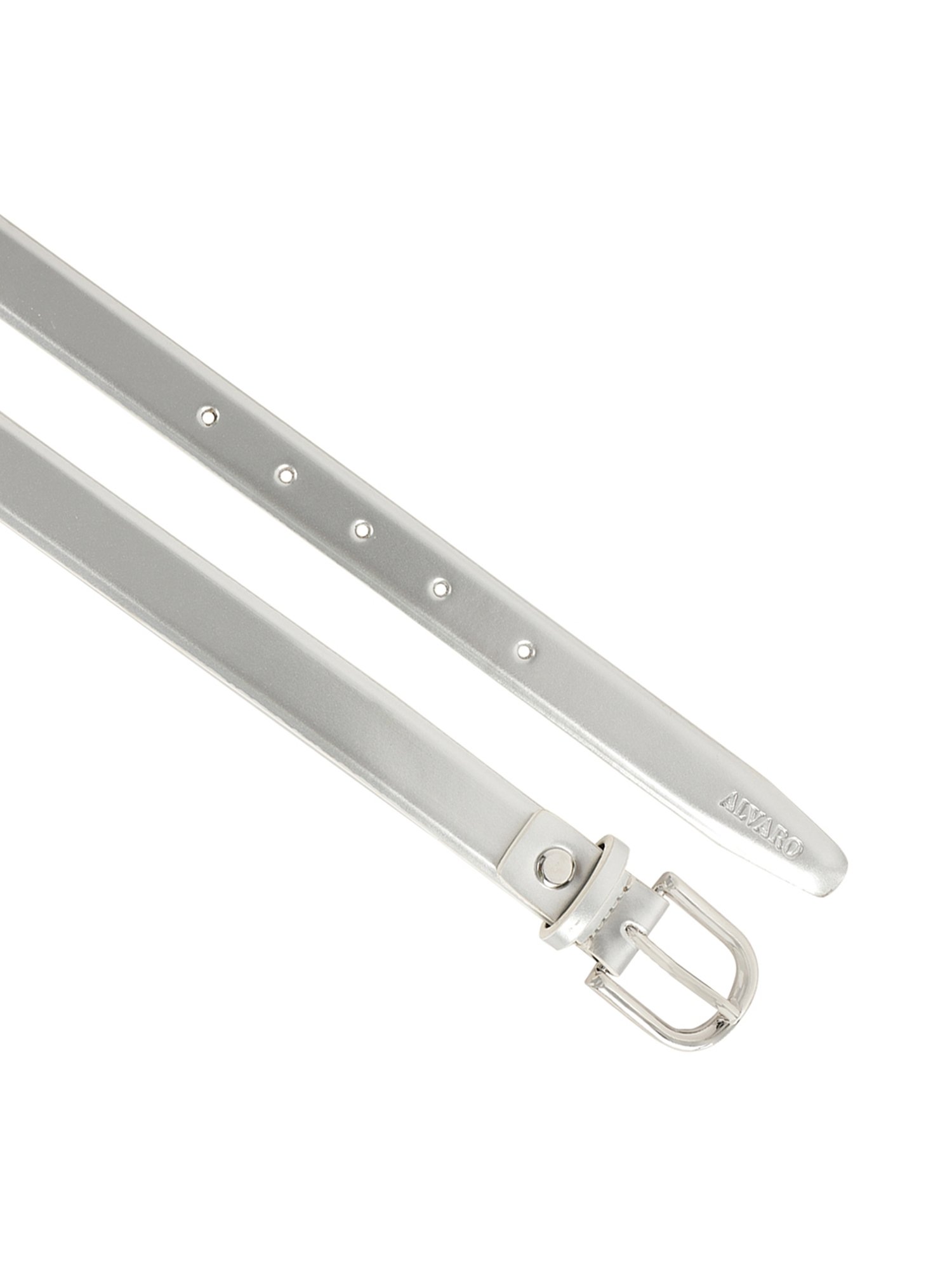 Alvaro Castagnino White Narrow Belt for Women