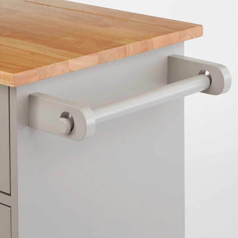 Lima Kitchen Cart Gray - Buylateral