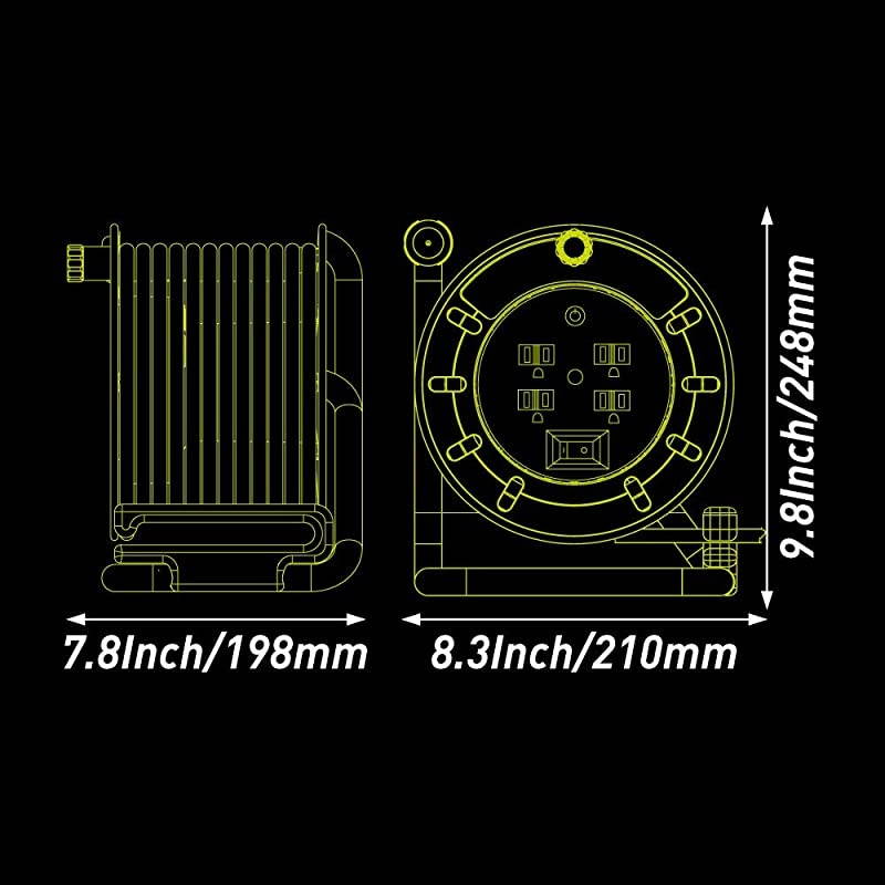 Medium Open Reel 50ft wUSB 14AWG