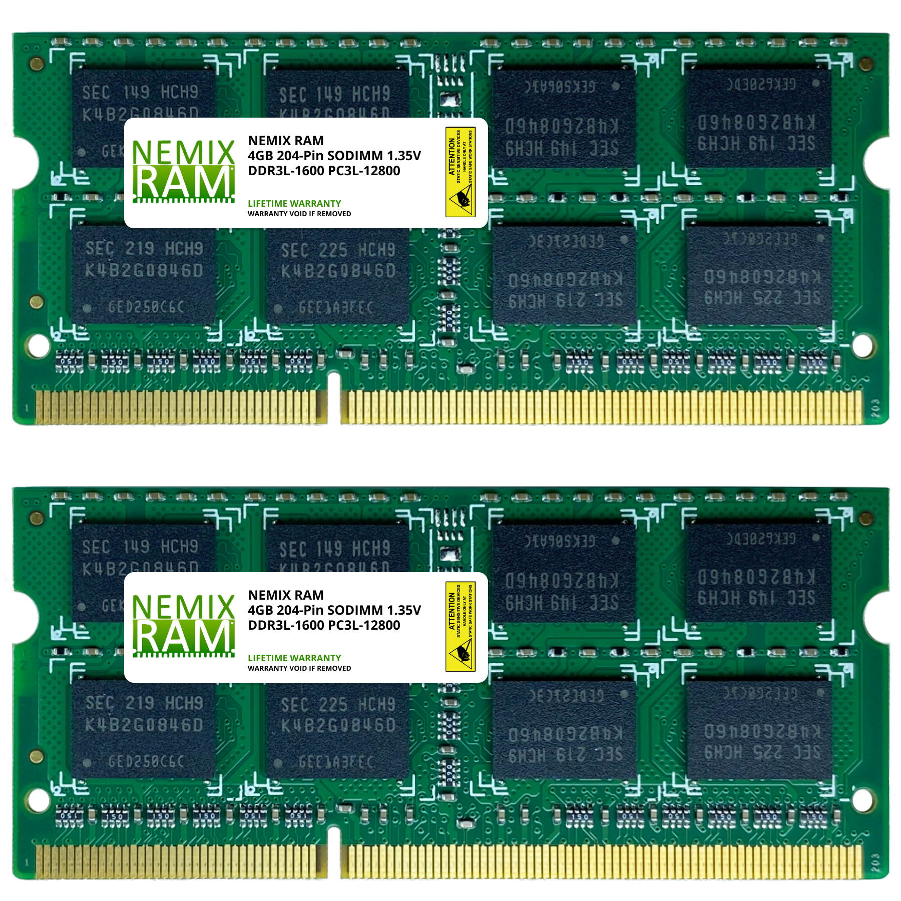 8GB (2x4GB) DDR3 1600 (PC3 12800) SODIMM Laptop Memory RAM