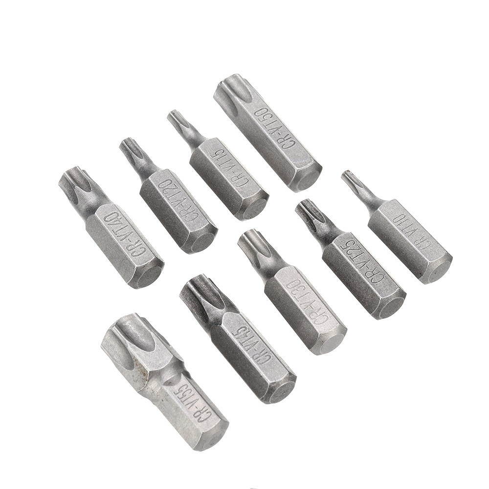 17pcs Tamper Proof Socket Adapter Set Chrome Vanadium Steel Bit Socket Sleeve Tool