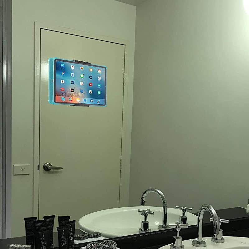 Tablet Wall Mount,  Kitchen Wall Mount for Tablets and Smartphones, Fits on Kitchen, Bathroom, Bedroom, Readingroom and More -Black