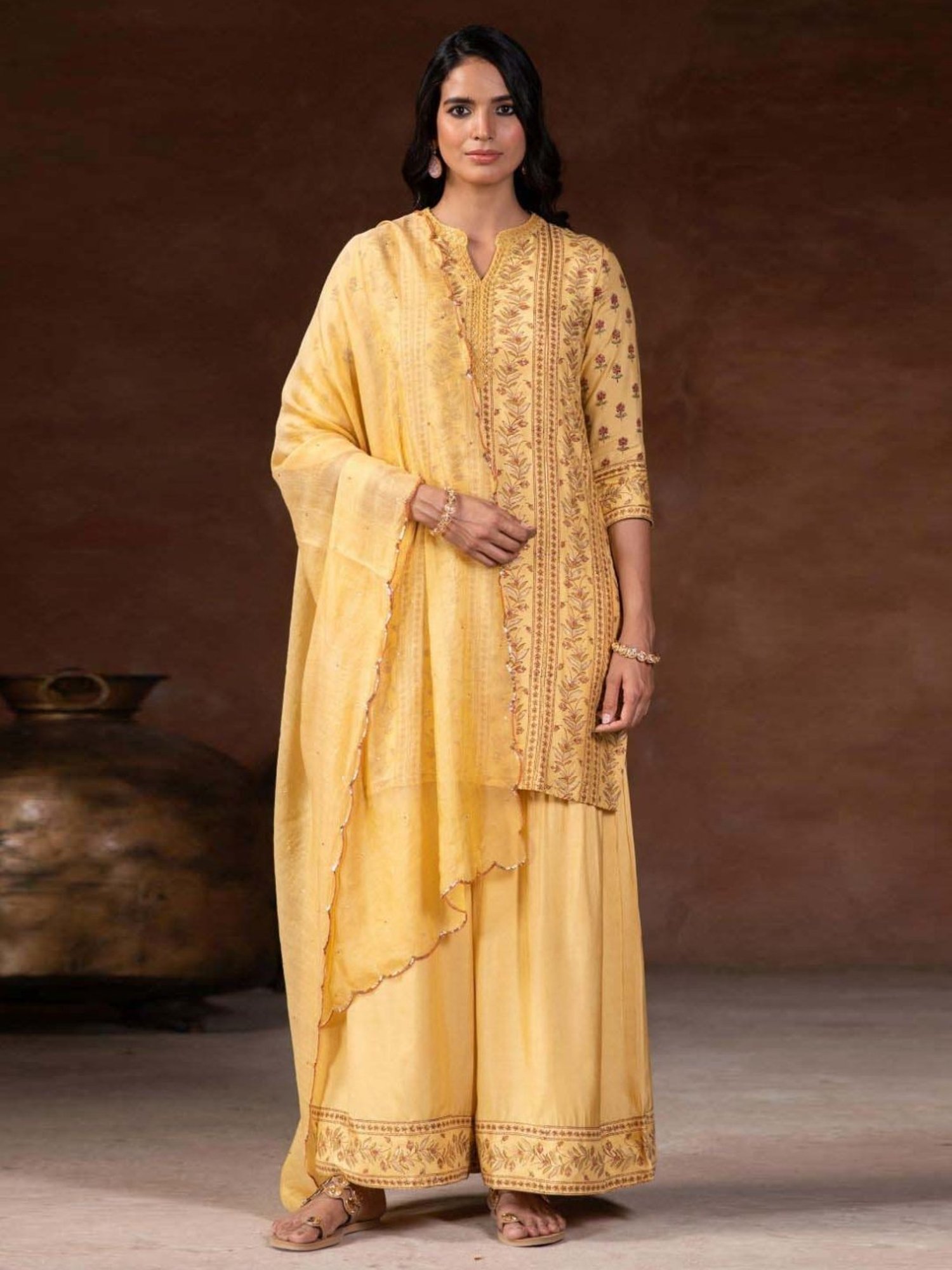 Prakriti Jaipur Yellow Chaashini Vani Sharara