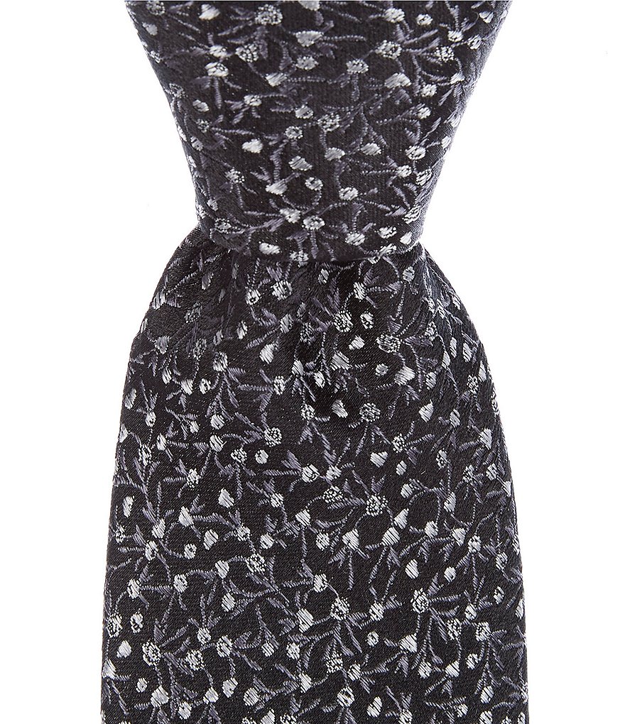 Murano Astor Floral Skinny 2 3/4#double; Silk Tie