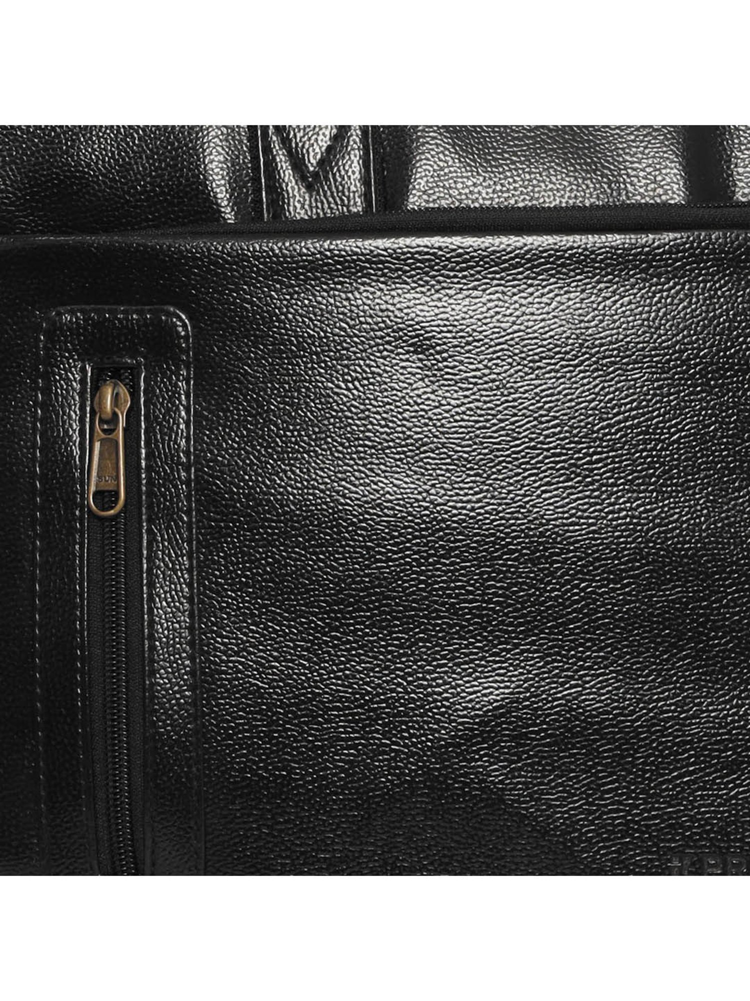 Priority Black Synthetic Large Messenger Bag