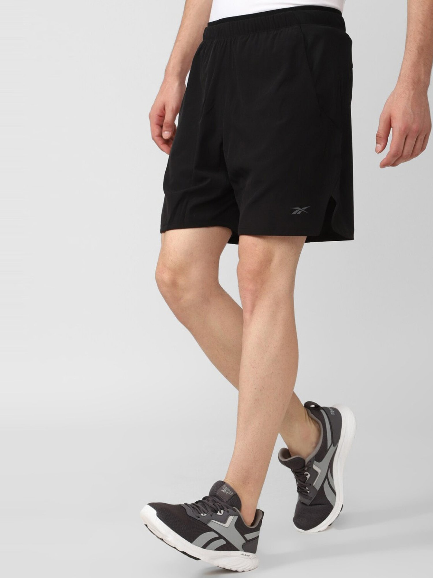 Reebok Black Regular Fit Sports Shorts