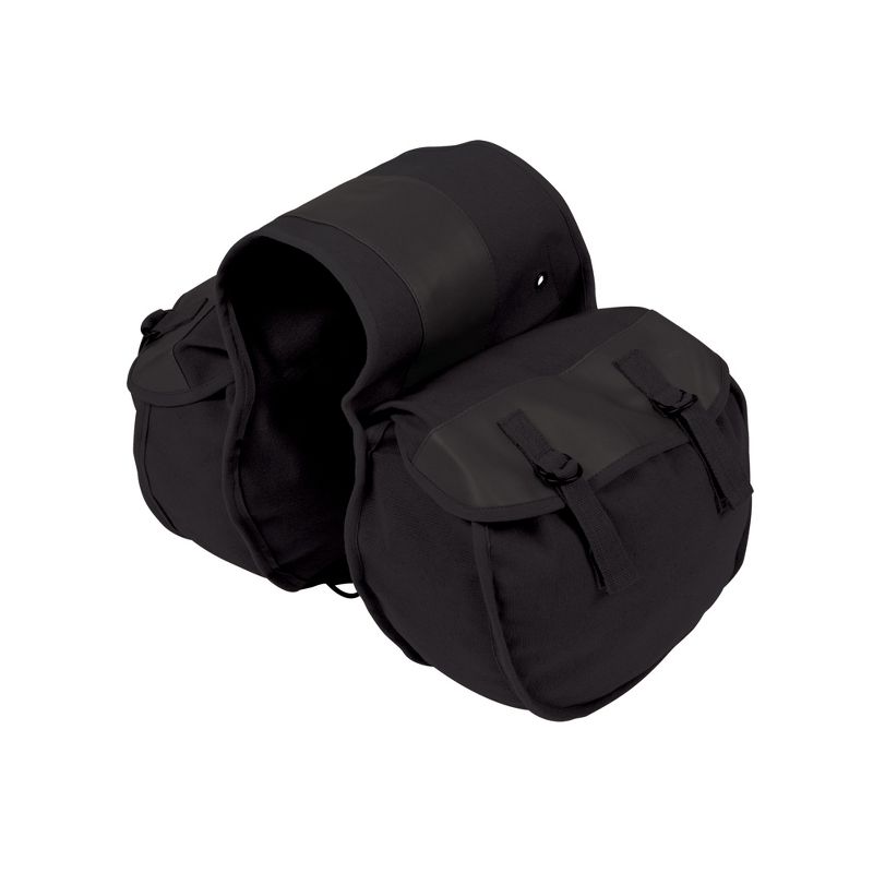 Stansport Cotton Canvas Saddle Bag Black