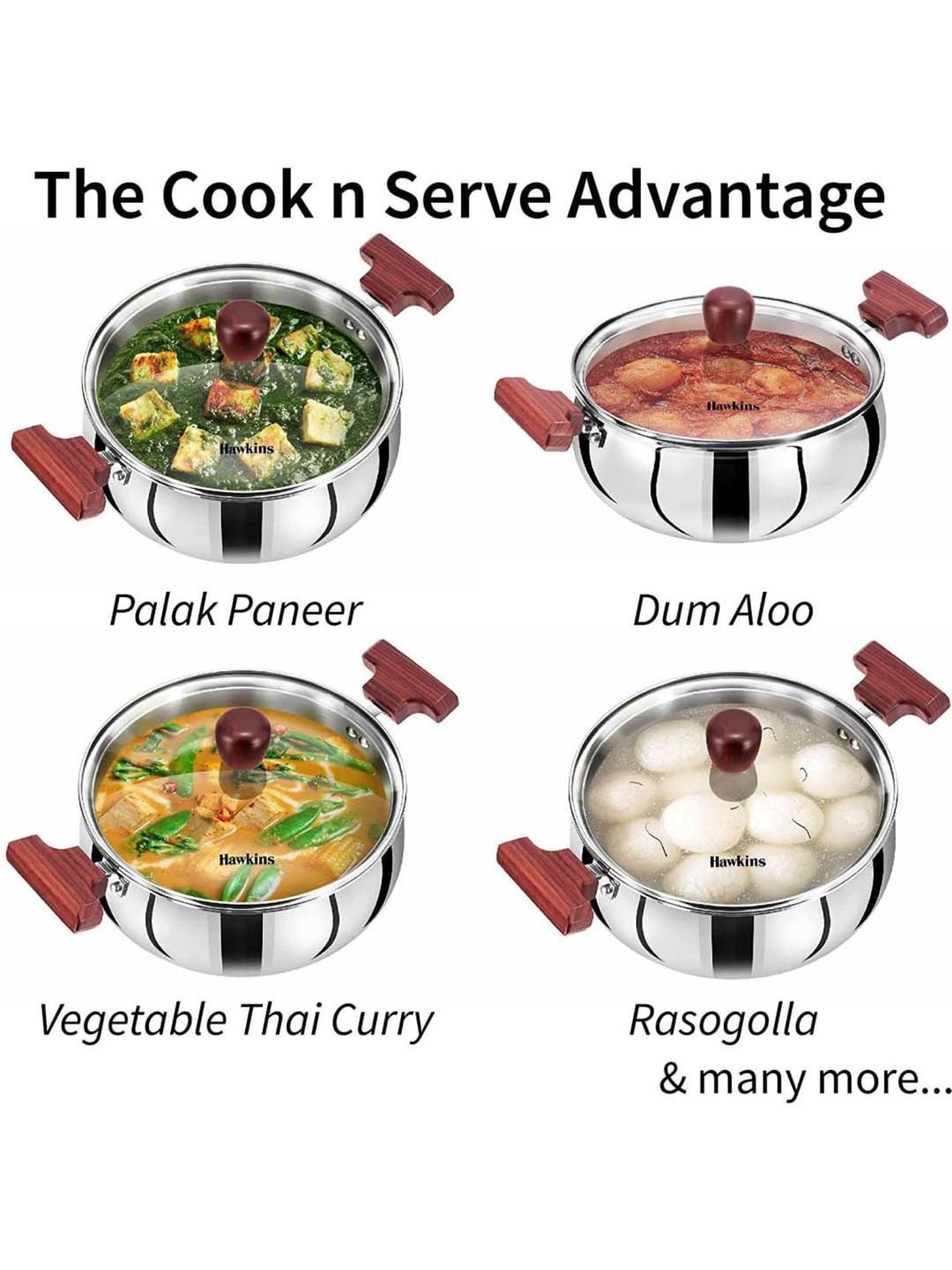 Wonderchef Ebony Hard Anodized Non-stick Biryani Handi with Lid