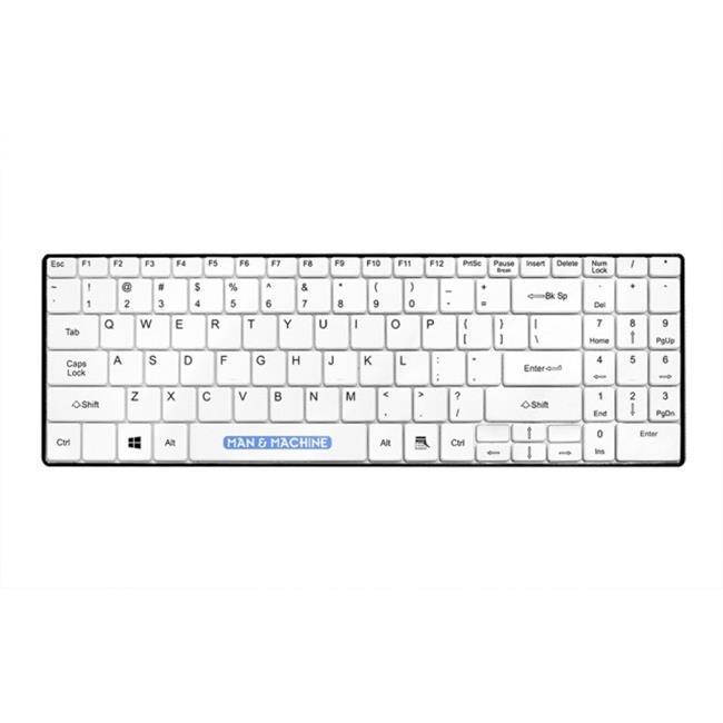 MAN & MACHINE ITSC/W5 ITSCOOL KEYBOARD (WHITE) - OPEN STYLE, WASHABLE, VALUE KEYBOARD. QUICK DISCONNEC