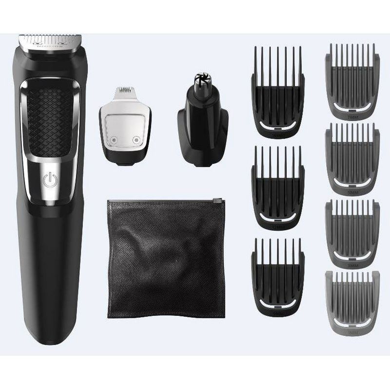 Philips Norelco Series 3000 Multigroom Men's Rechargeable Electric Trimmer - MG3750/60 - 13pc