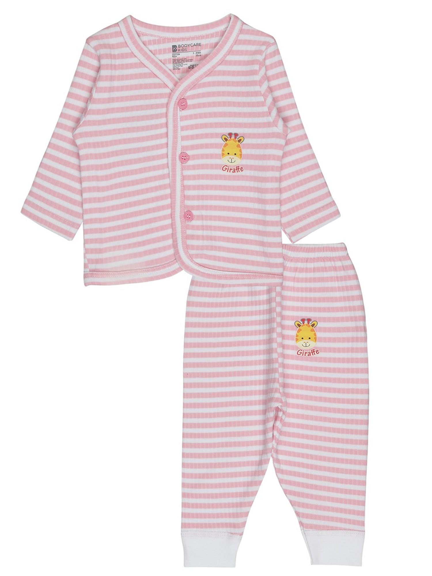 Bodycare Kids Assorted Striped Full Sleeves T-Shirt with Pants