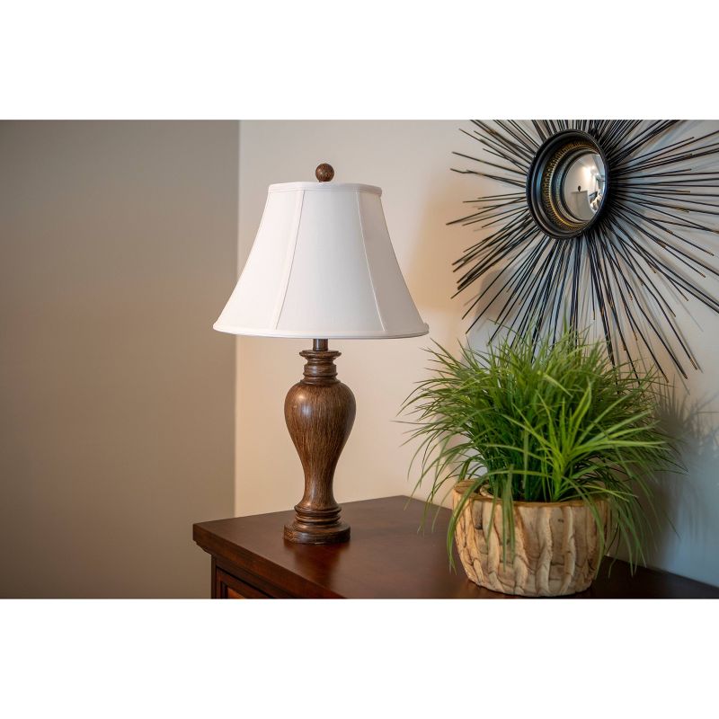 25" Truman Sculpted Resin Table Lamp Darkbo - Decor Therapy