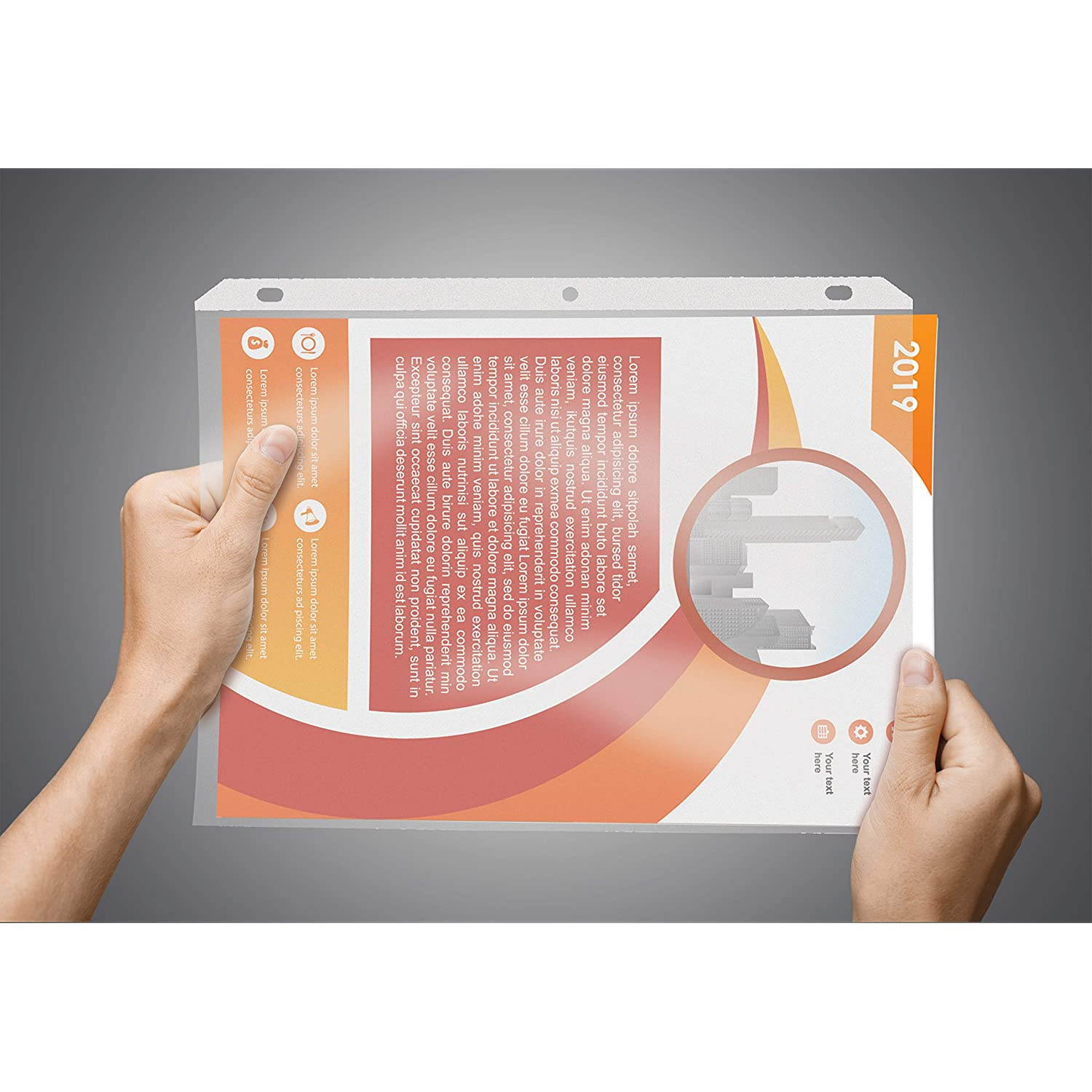 200 Count Textured Sheet Protectors by Better Office Products, 8.5 x 11", Textured for Added Anti Glare, Extra Privacy, and Easier Handling, Top Load, 200 Pack