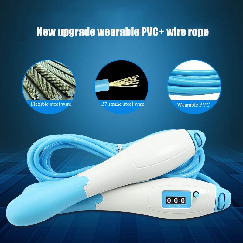Jump Rope With Counter Skipping Rope Adjustable Fitness Equipment Speed Rope equipments