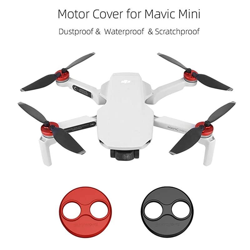 Pairs Motor Cover Protective Motor Moisture Proof Dustproof Cap for Mavic Mini Mavic Mini Red
