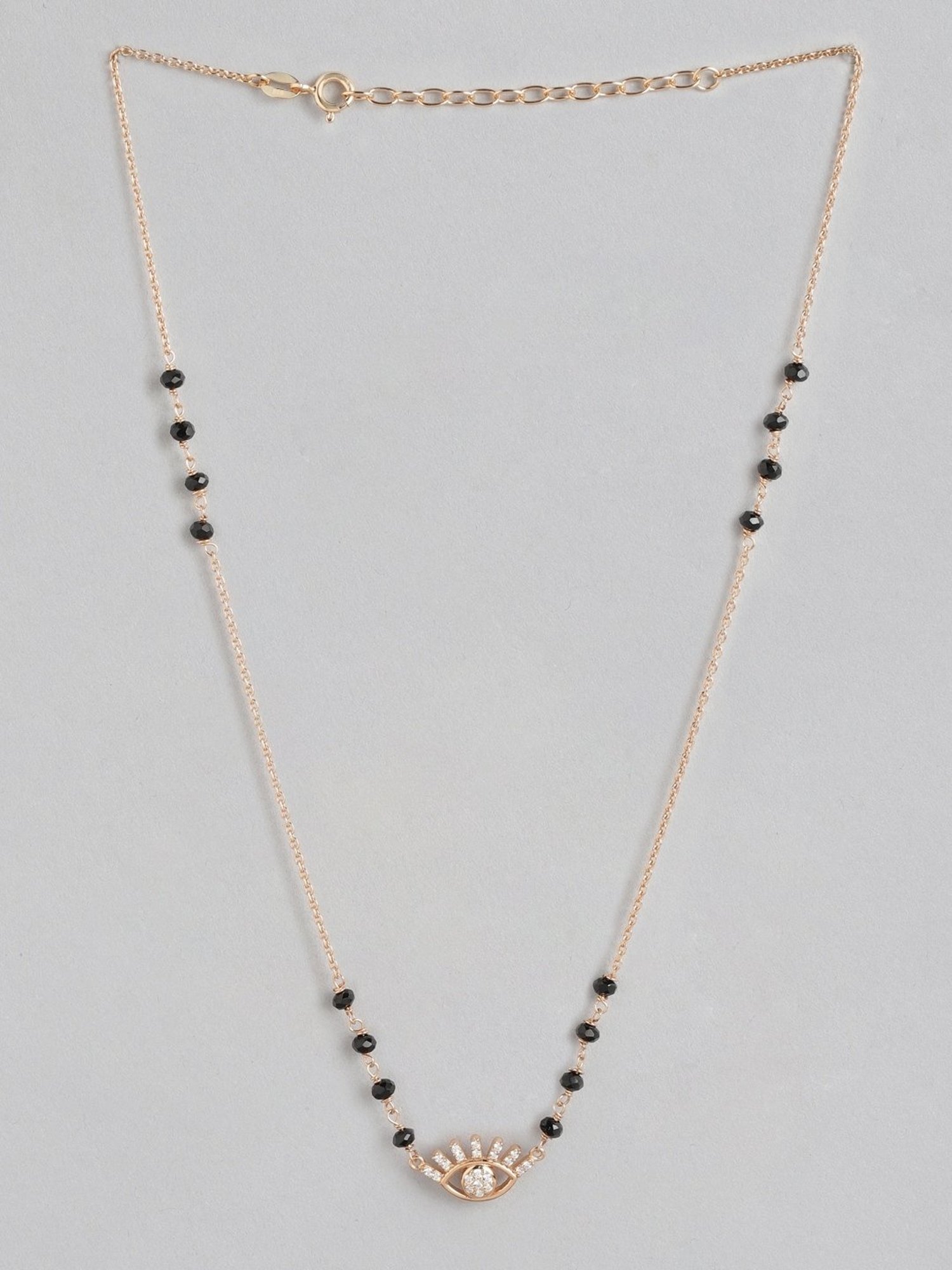 March by FableStreet 92.5 Sterling Silver Floral Mangalsutra for Women