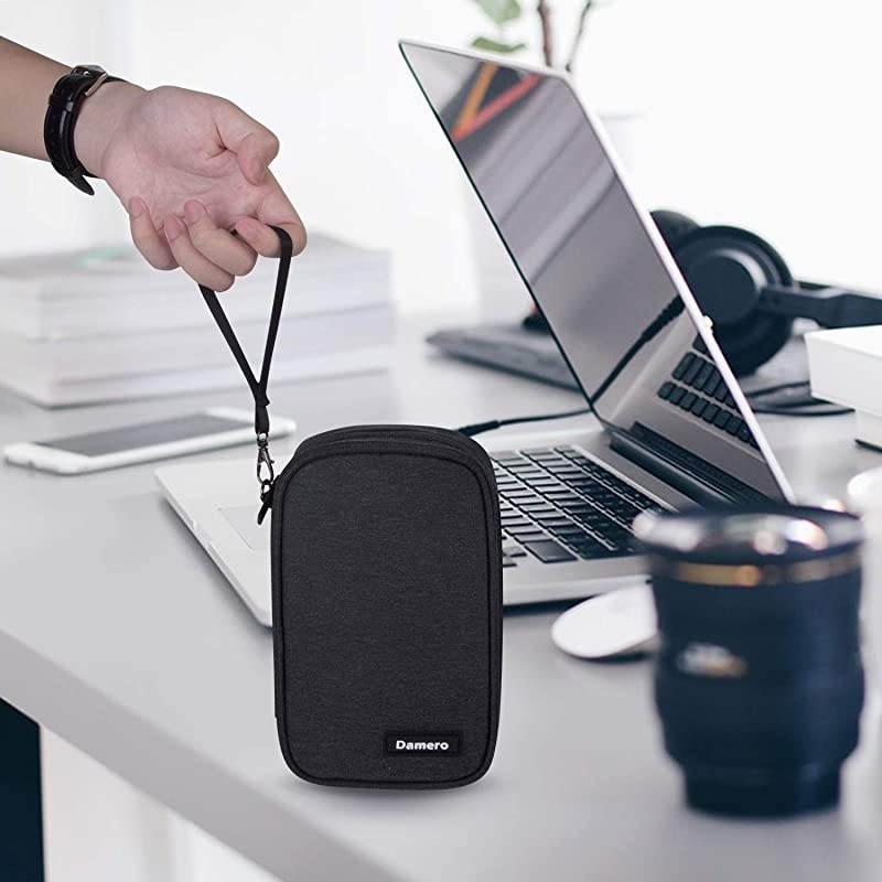 USB Flash Drive Case Bag Wallet, SD Memory Cards Cable Organizer-Travel Gadget Case for Electronics Accessories (Small, Black)