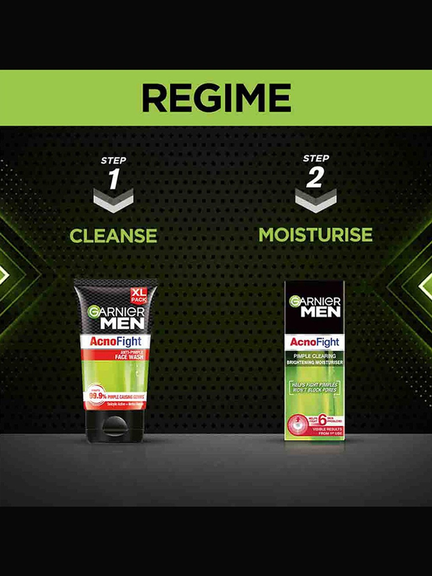 Garnier Men Acno Fight Anti-Pimple Face Wash for Acne Prone Skin - 150 gm