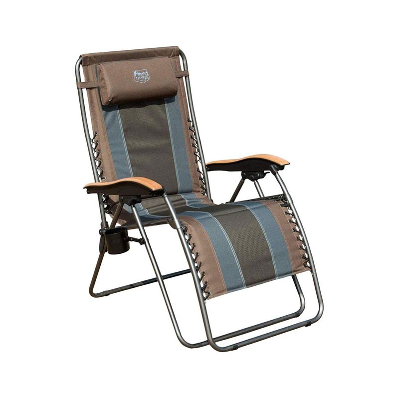Copa Backpack Single Position Folding Aluminum Beach or Poolside Lounge Chair with Backpack Straps, Dark Blue