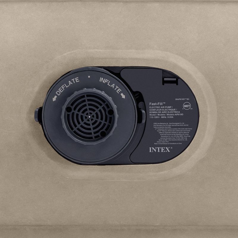 Living iQ Inflatable Portable Small Travel Size Kids Toddler Sleeping Blow Up Air Bed Mattress with Electric Pump and Headboard, Marvel Avengers