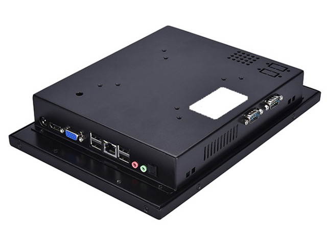 12.1 Inch Industrial Panel PC,All in One PC,Taiwan 5 Wire Touch Screen,Windows 7/10,Linux,Intel Celeron J1800,(Black),[HUNSN WD11],[3RS232/VGA/LAN/5USB2/1USB3/FANLESS],(8G RAM/128G SSD/1TB HDD)